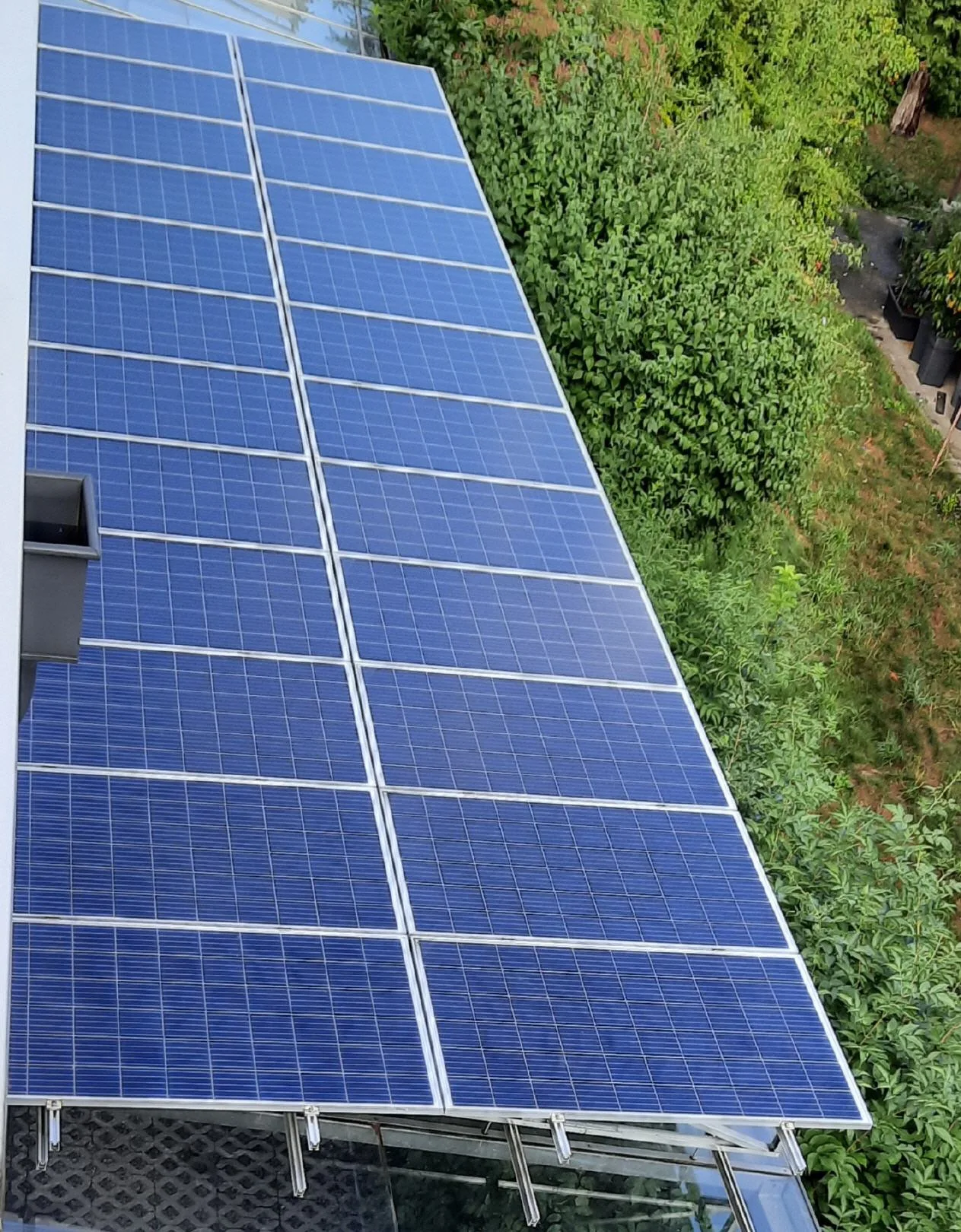 Photovoltaikflächen am Gebäude